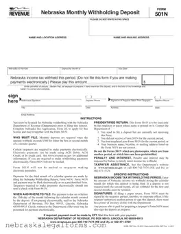 Blank 501N Form